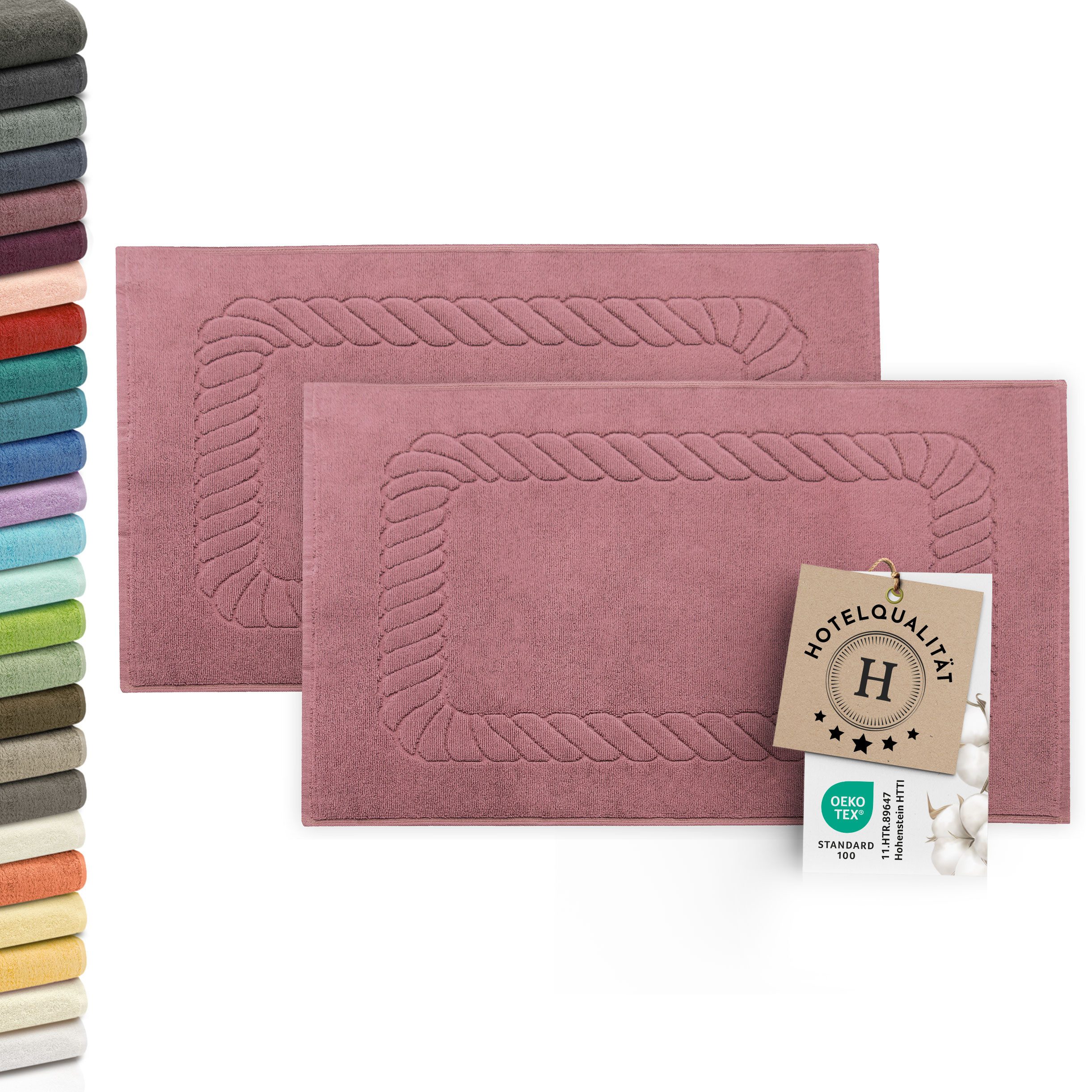 ZOLLNER Badematte, langlebig, saugfähig, kochfest, fußbodenheizunggeignet, günstig online kaufen