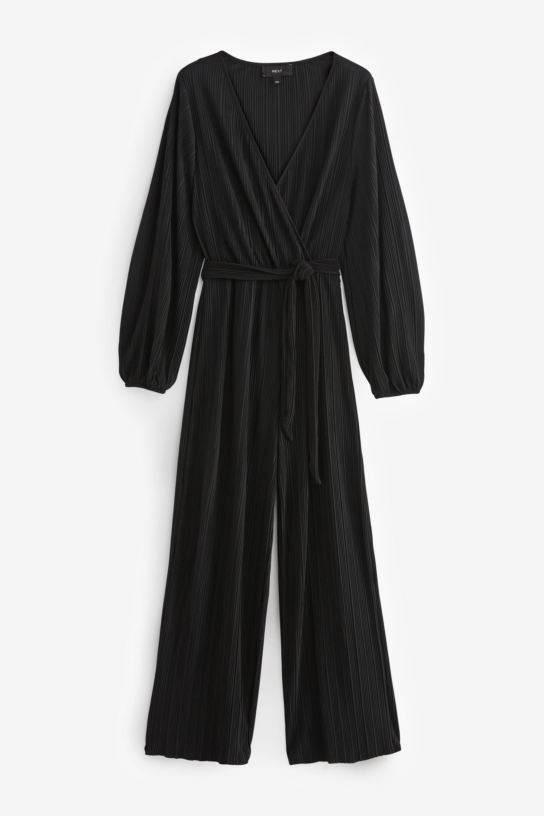 Next Jumpsuit Plissierter Overall mit langen Ärmeln (1-tlg)