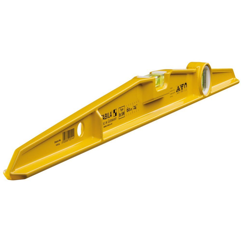 Stabila Wasserwaage SM) SM Leichtmetall-Wasserwaage Magnet 60 Type 2514 81 mit Stabila 81 cm, (Type