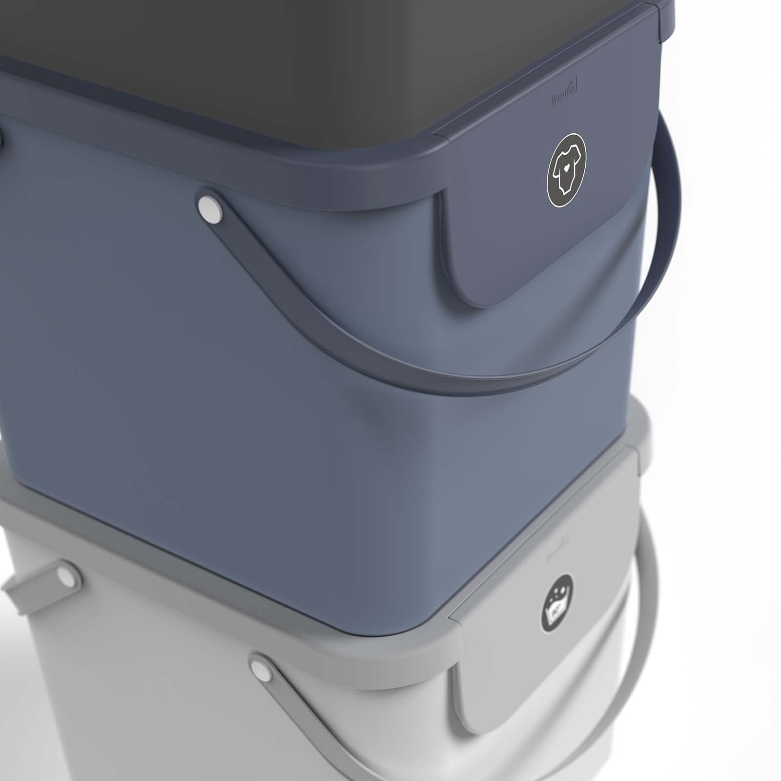 ROTHO Wäschekorb Albula 3er-Set Wäschesammler 40l mit Deckel, Kunststoff (P günstig online kaufen