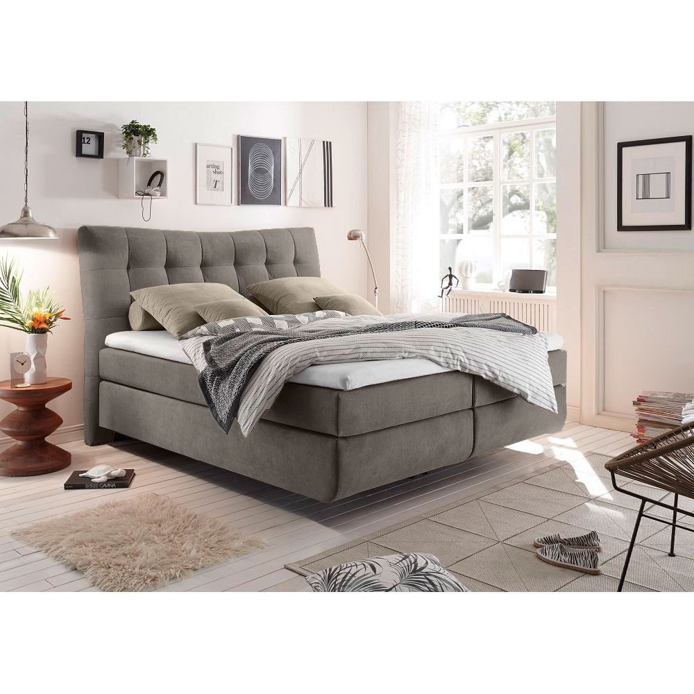 Lomadox Boxspringbett MALIBU-09, Doppelbett Ehebett Hotelbett günstig online kaufen