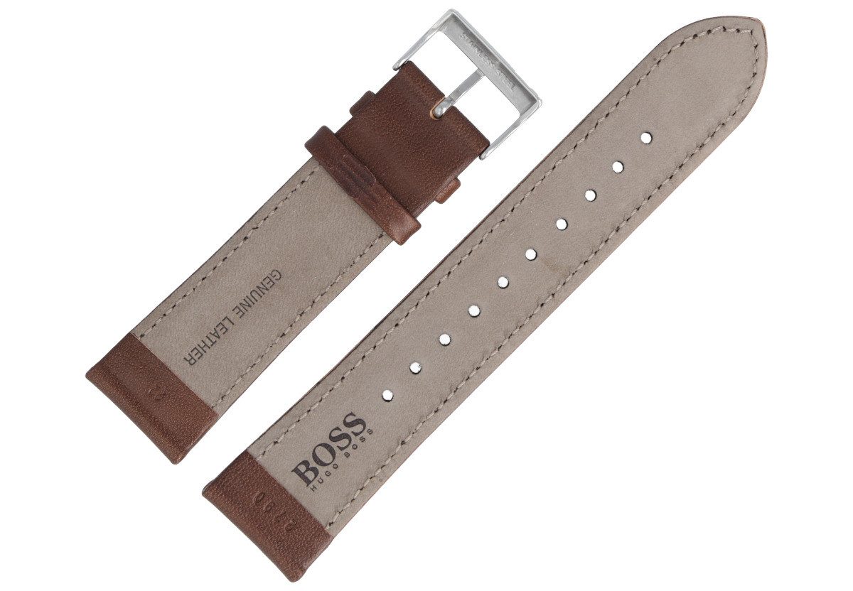 BOSS Uhrenarmband 22mm Leder Braun 659302790 – Bild 3 von 5