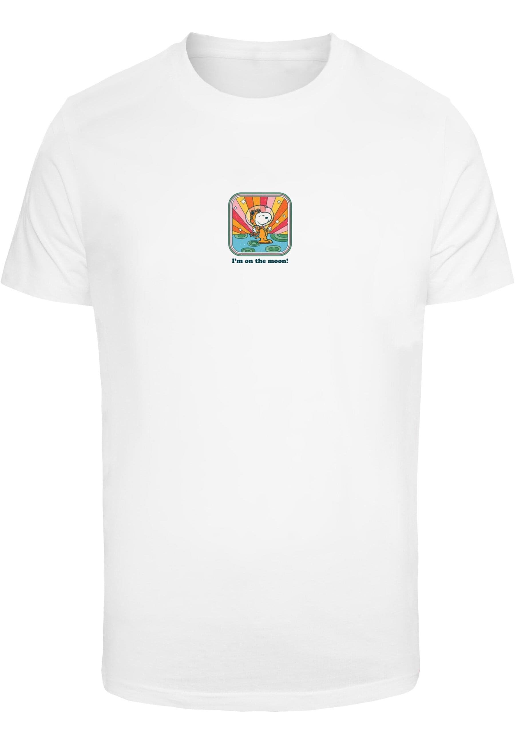 I'm moon (1-tlg) - Merchcode T-Shirt on Round Herren white Neck the Peanuts T-Shirt