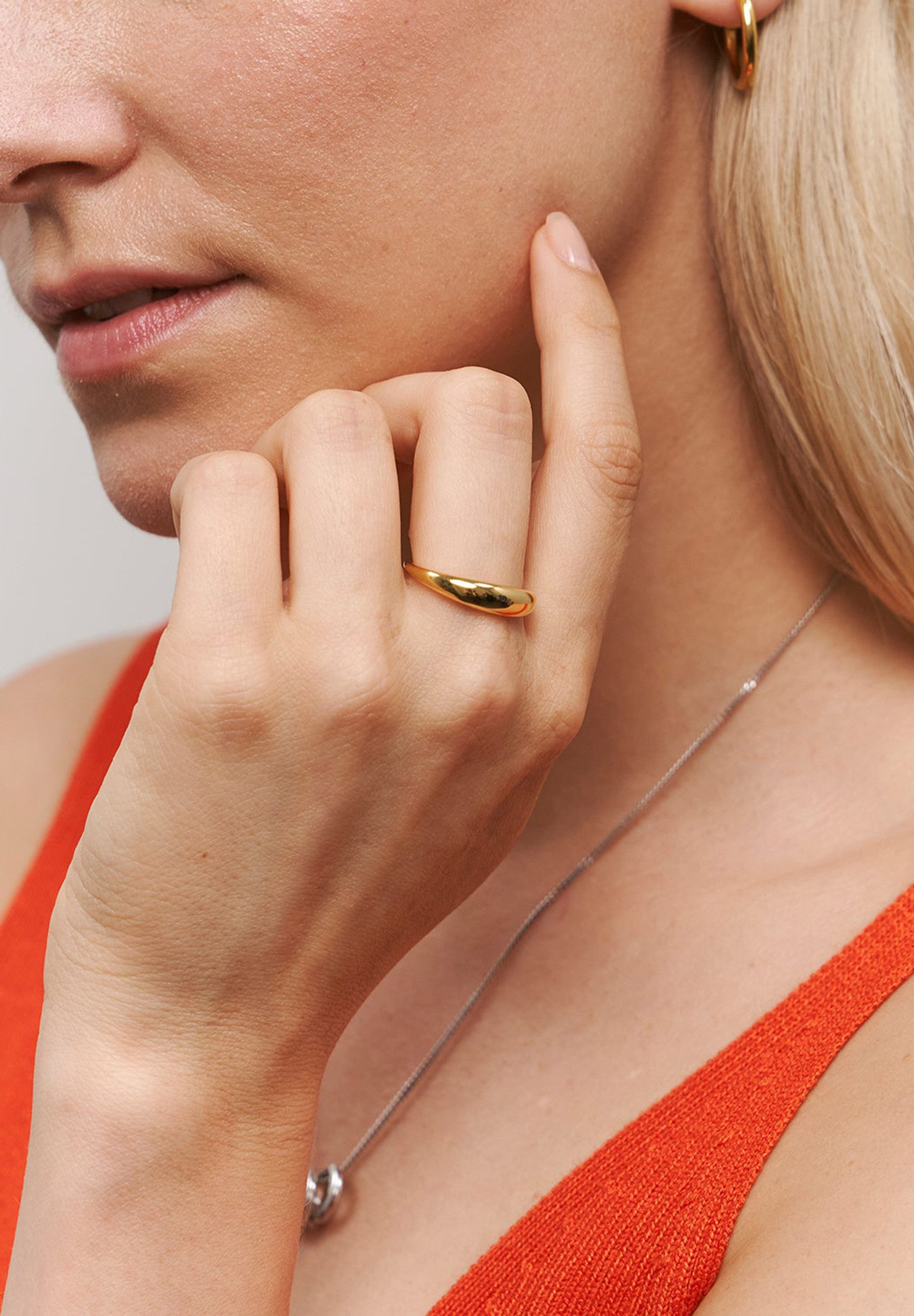 Stilnest Fingerring Bombé Bold 925 Sterling Silber