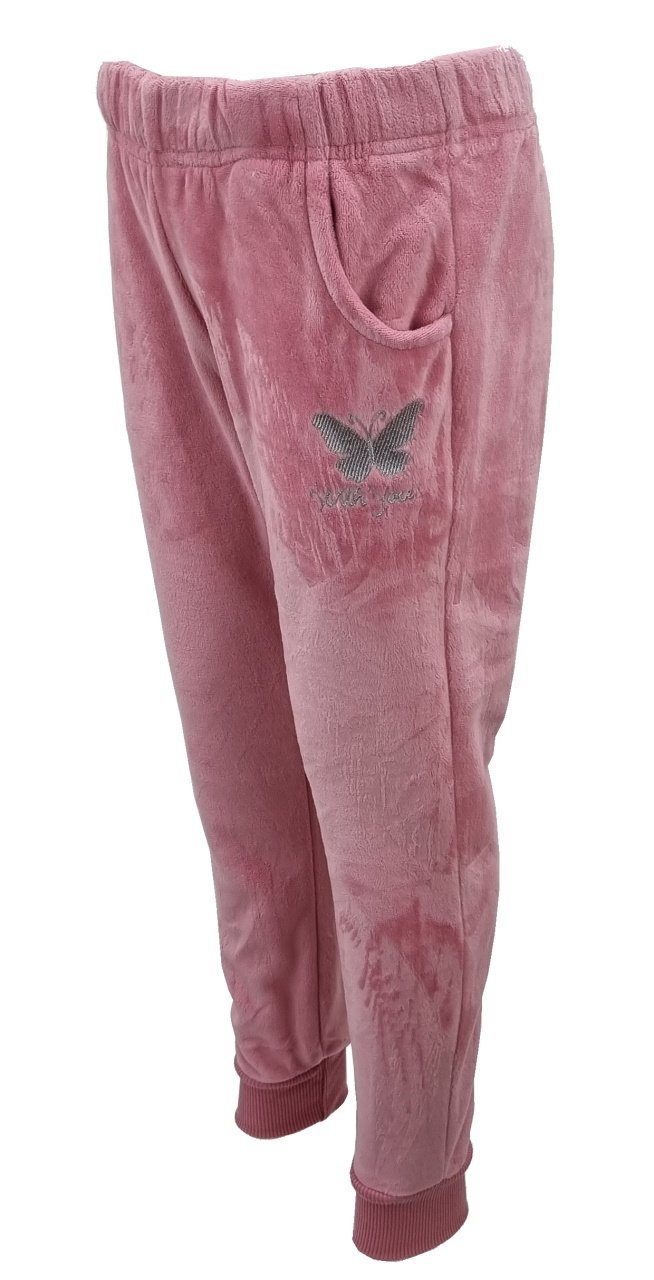 Nicki Kapuzen MF277 Jogginganzug + Girls Freizeitset, Jogginghose Fashion Pullover Sweatanzug, Rosa