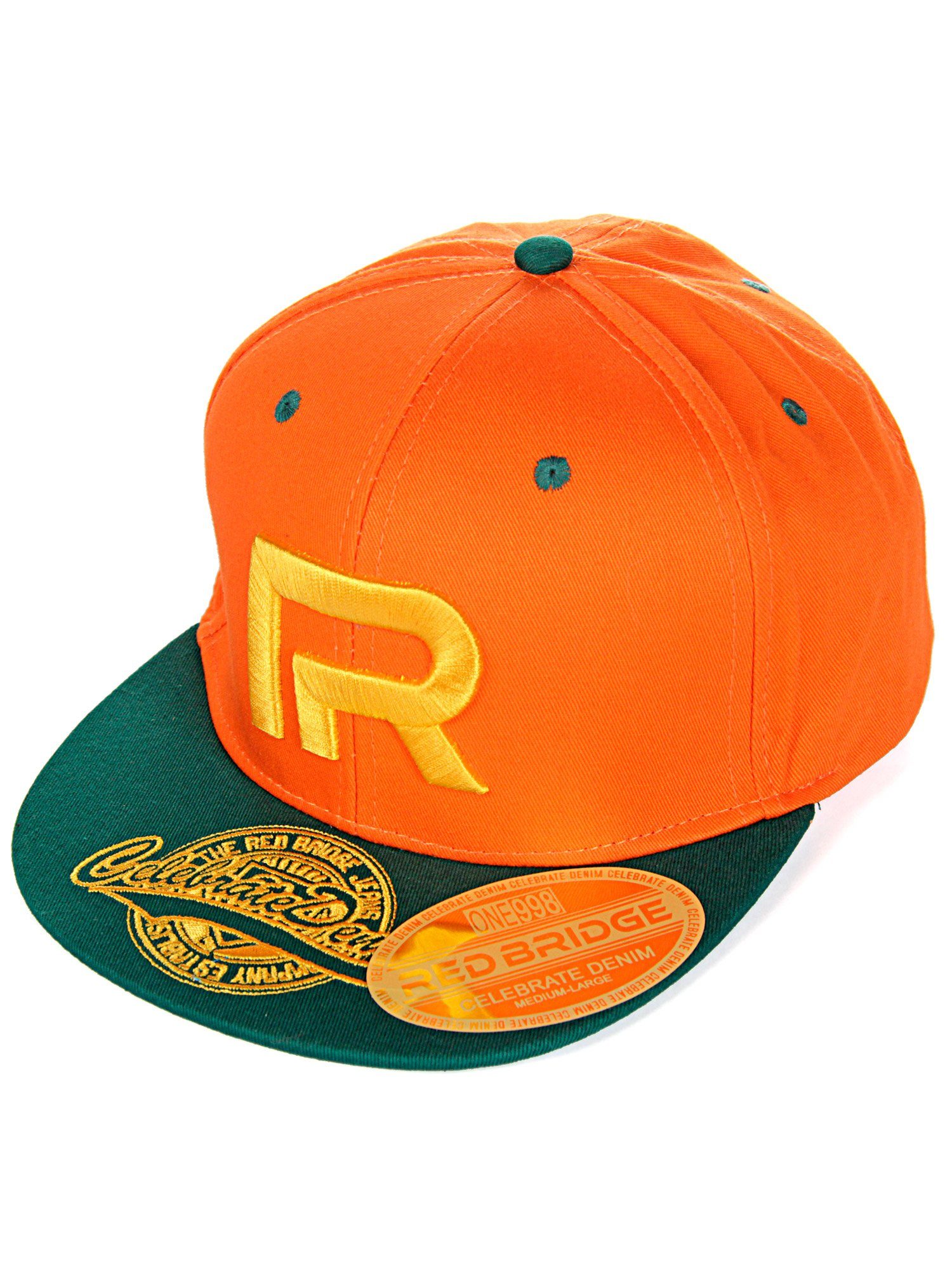 RedBridge Baseball Cap Druckverschluss mit Wellingborough orange-grün