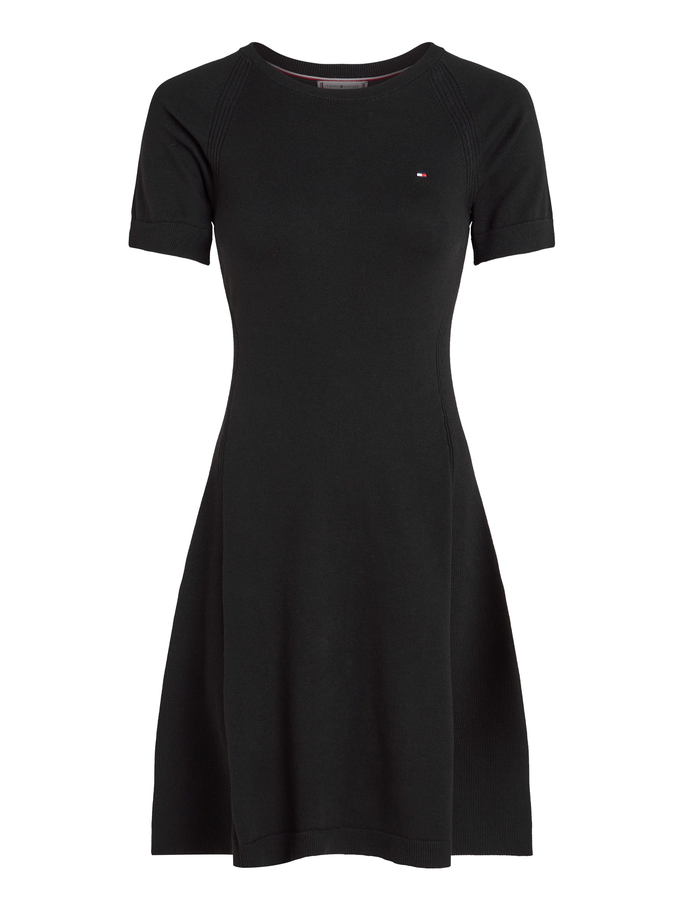 TOMMY HILFIGER Jerseykleid CO JERSEY STITCH F&F DRESS mit Logostickerei auf der Brust mehr