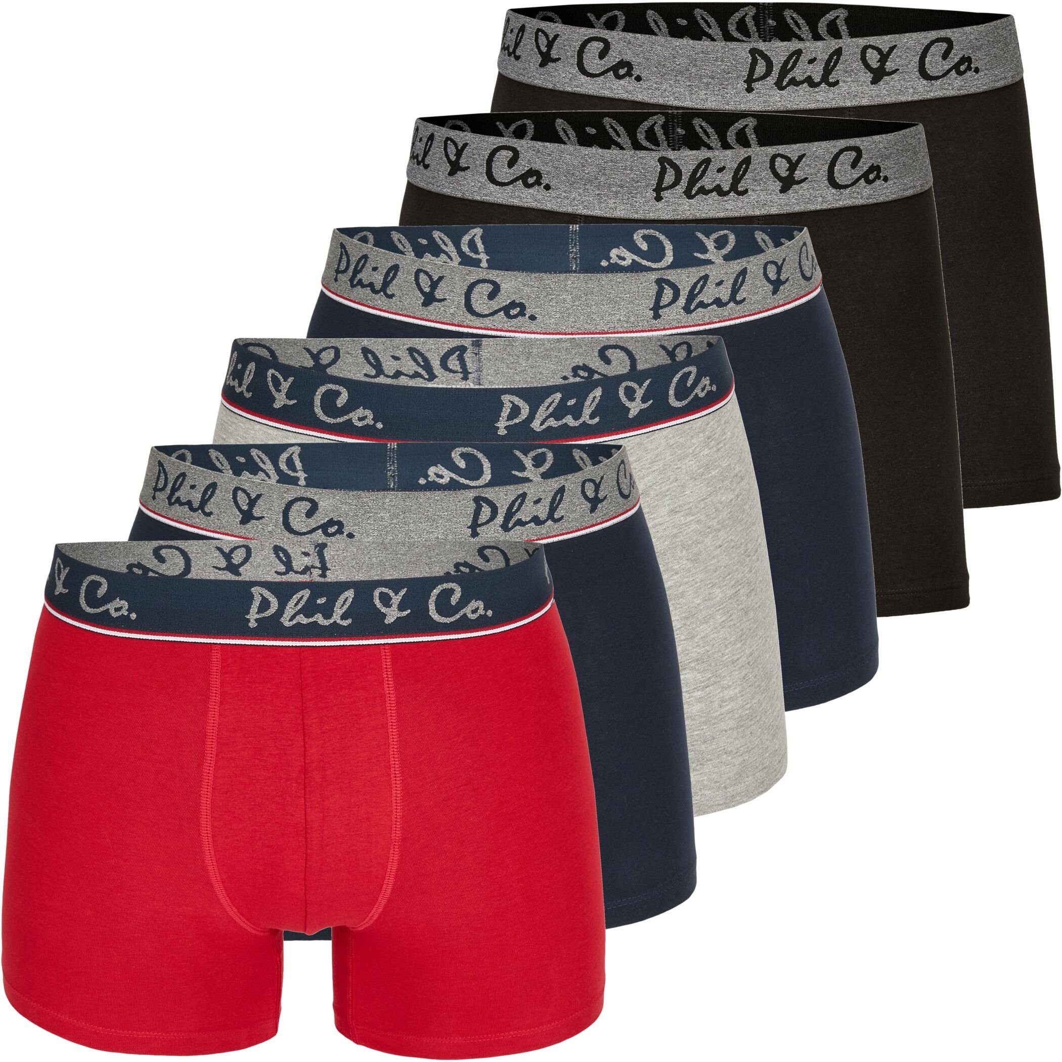 Short Berlin Jersey 6er & Boxershorts Boxershorts Phil Phil 06 Co. Pack (1-St) FARBWAHL Trunk Co Pant DESIGN &