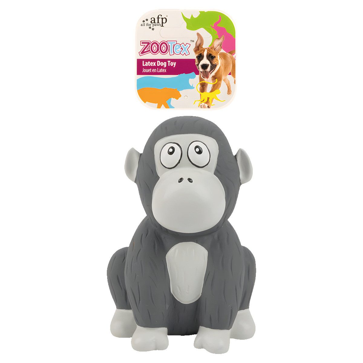 all for paws Tierquietschie Hundespielzeug Gorilla Jack