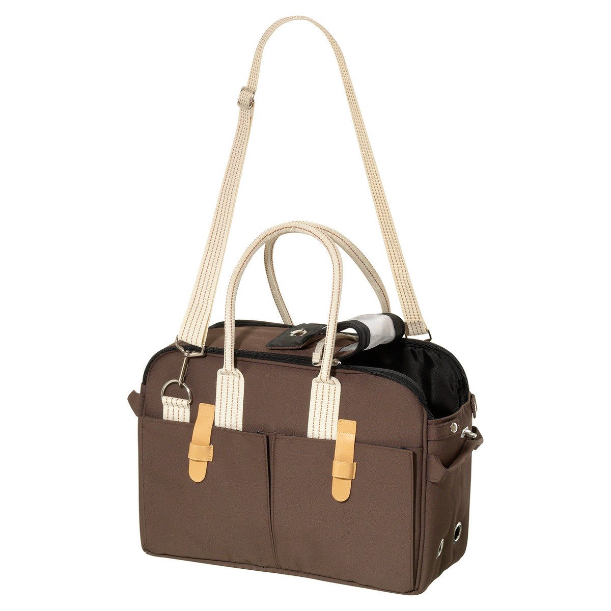 Karlie Tiertransporttasche Shopper City Tragetasche braun