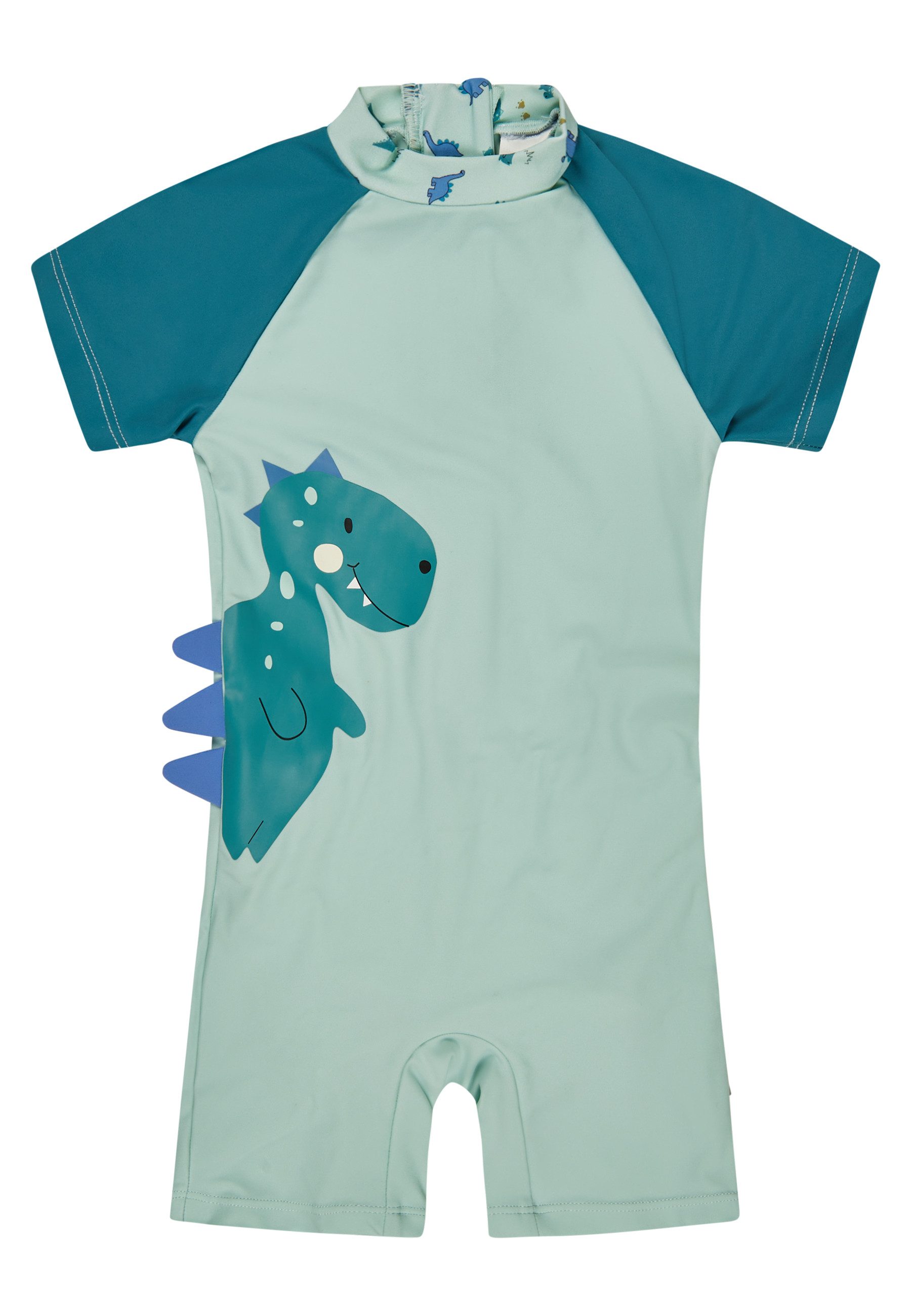 Sterntaler® Badehose 50+ Schwimmanzug Dino (1-St) Schwimmanzug Dino-Druck & Zacken, Reißverschluss hinten, Windel bis 92