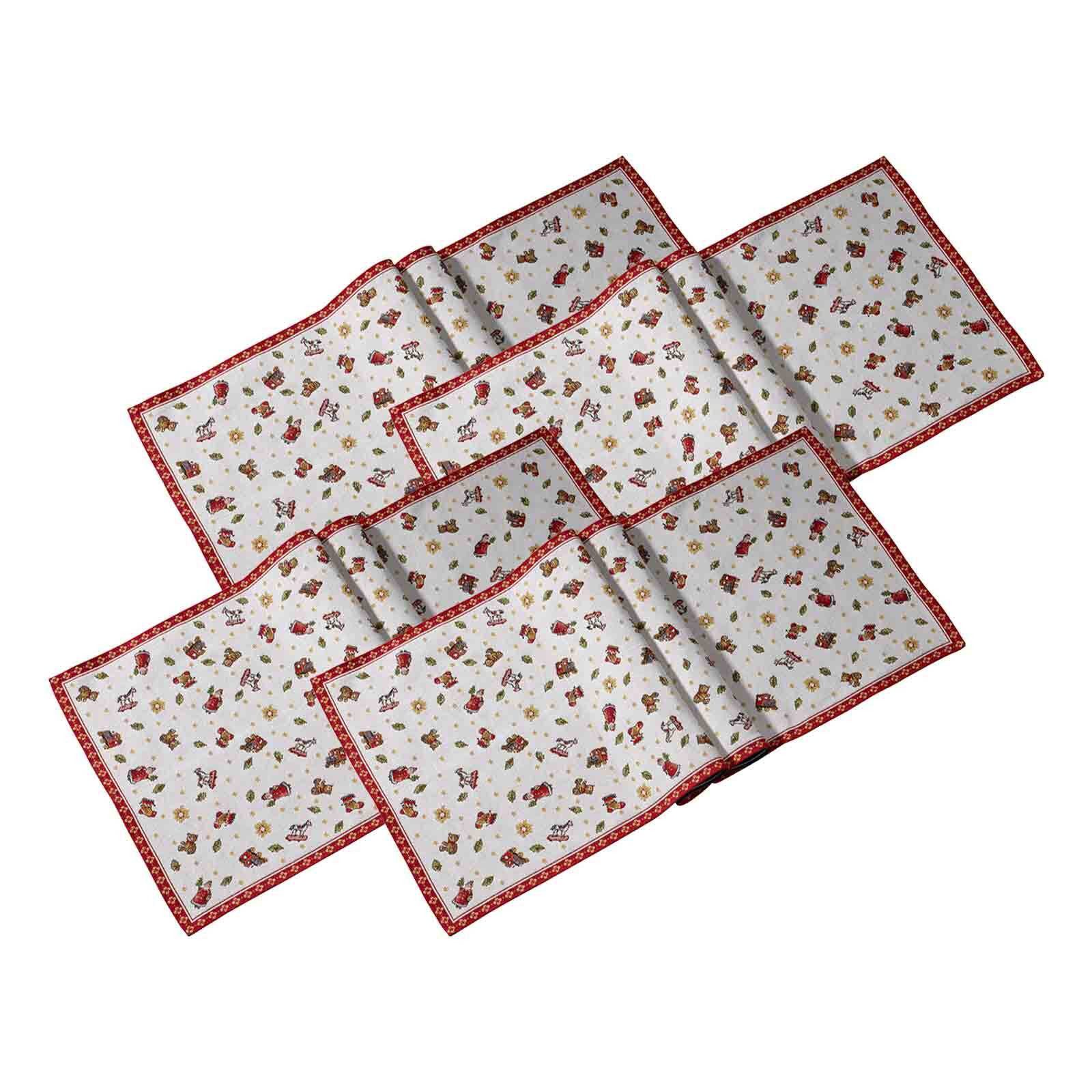 Villeroy & Boch Dekoobjekt Toy's Delight Gobelin Läufer XL 38 x 27 x 0,7 cm (4 St., 4er Set)