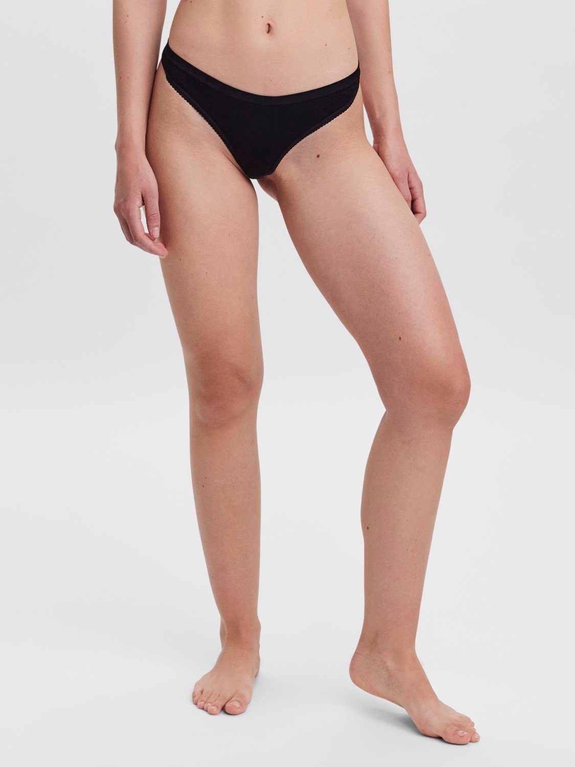 Vero Moda Slip 4er-Pack Nahtlose Basic Design Unterwasche (4-St) VMAGNES STRING 4-PACK NOOS
