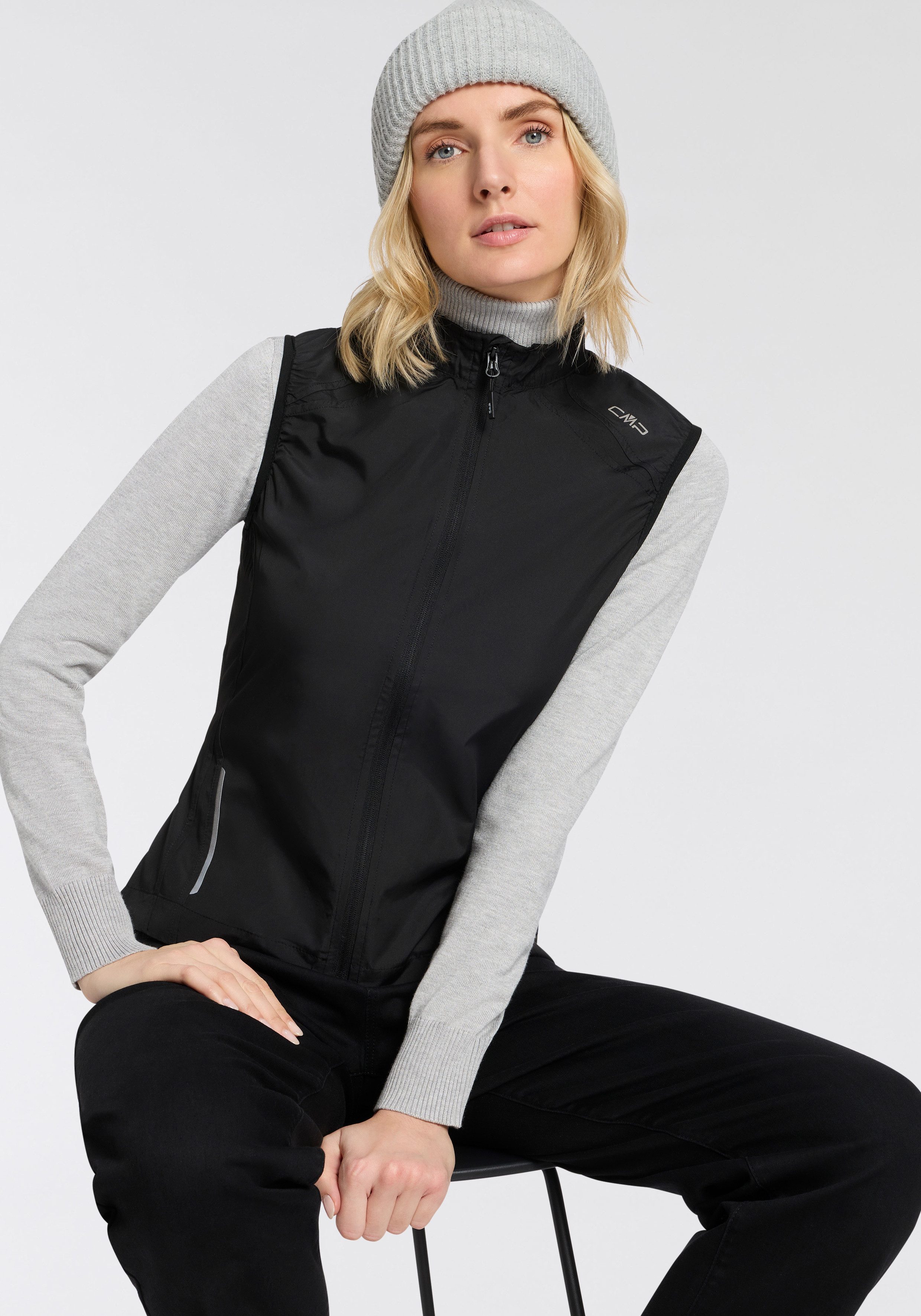 CMP Funktionsweste mit reflektierenden Details, sportlicher Stil