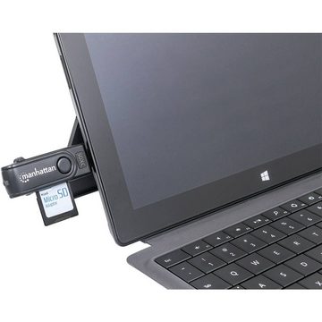 MANHATTAN Speicherkartenleser Mini Multi-Card Reader/Writer USB 3.0, externer