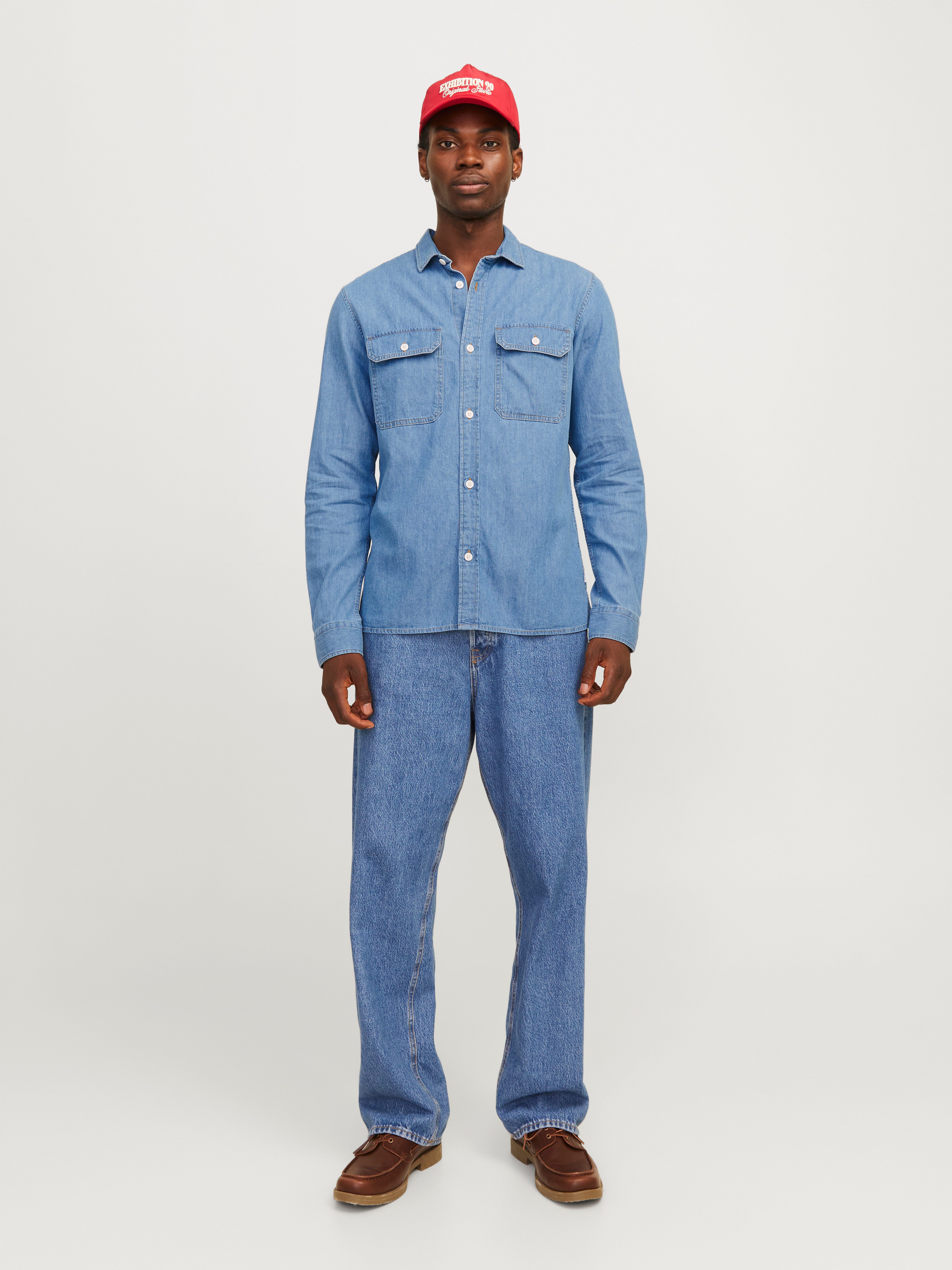 Jack & Jones Langarmhemd JJETRAVIS SHIRT LS NOOS mit Brusttaschen – Bild 5 von 5