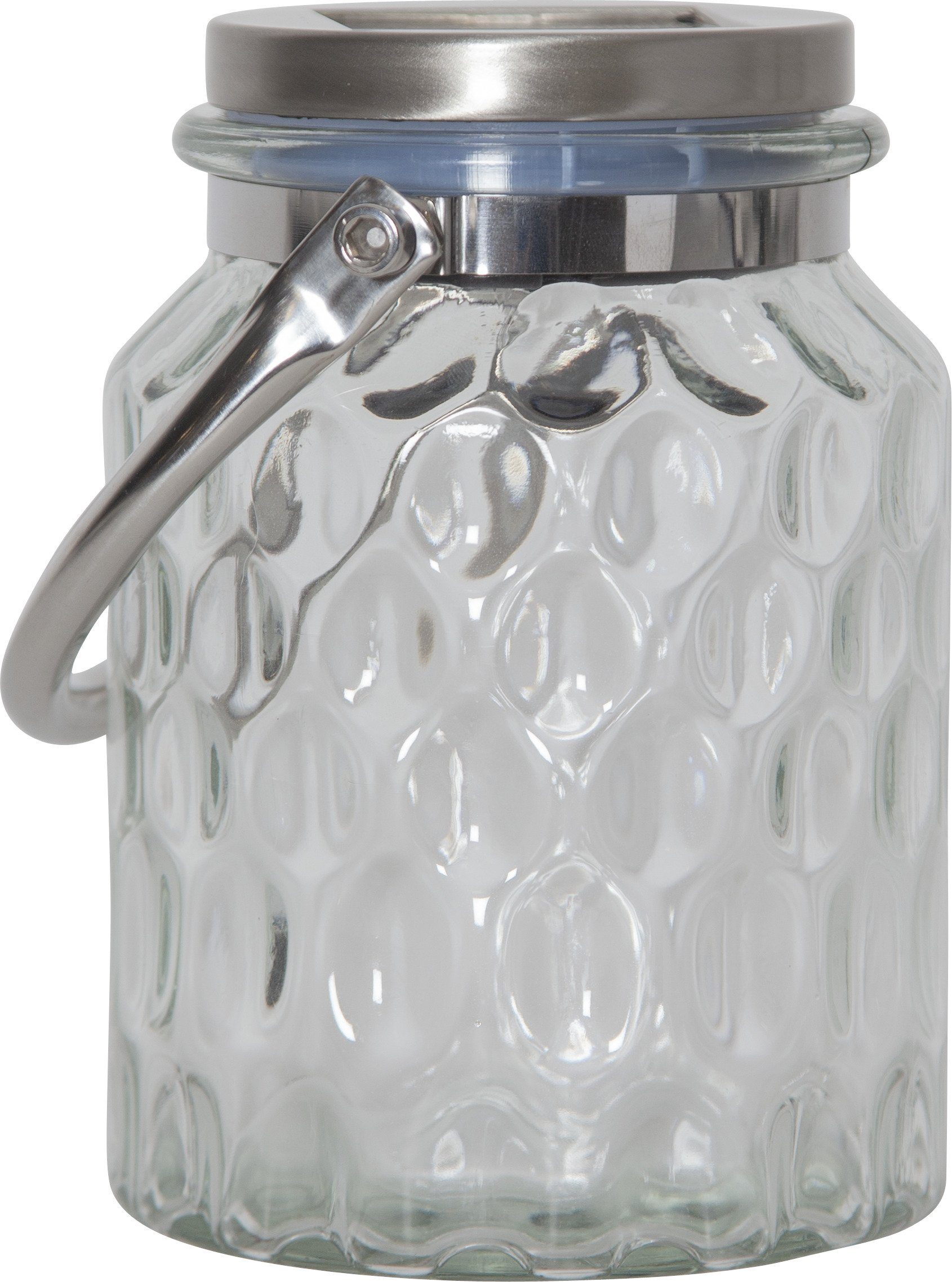 STAR TRADING Hängeleuchten Star LED-Solarglas ' Pireus', mit Aufhänger, klar