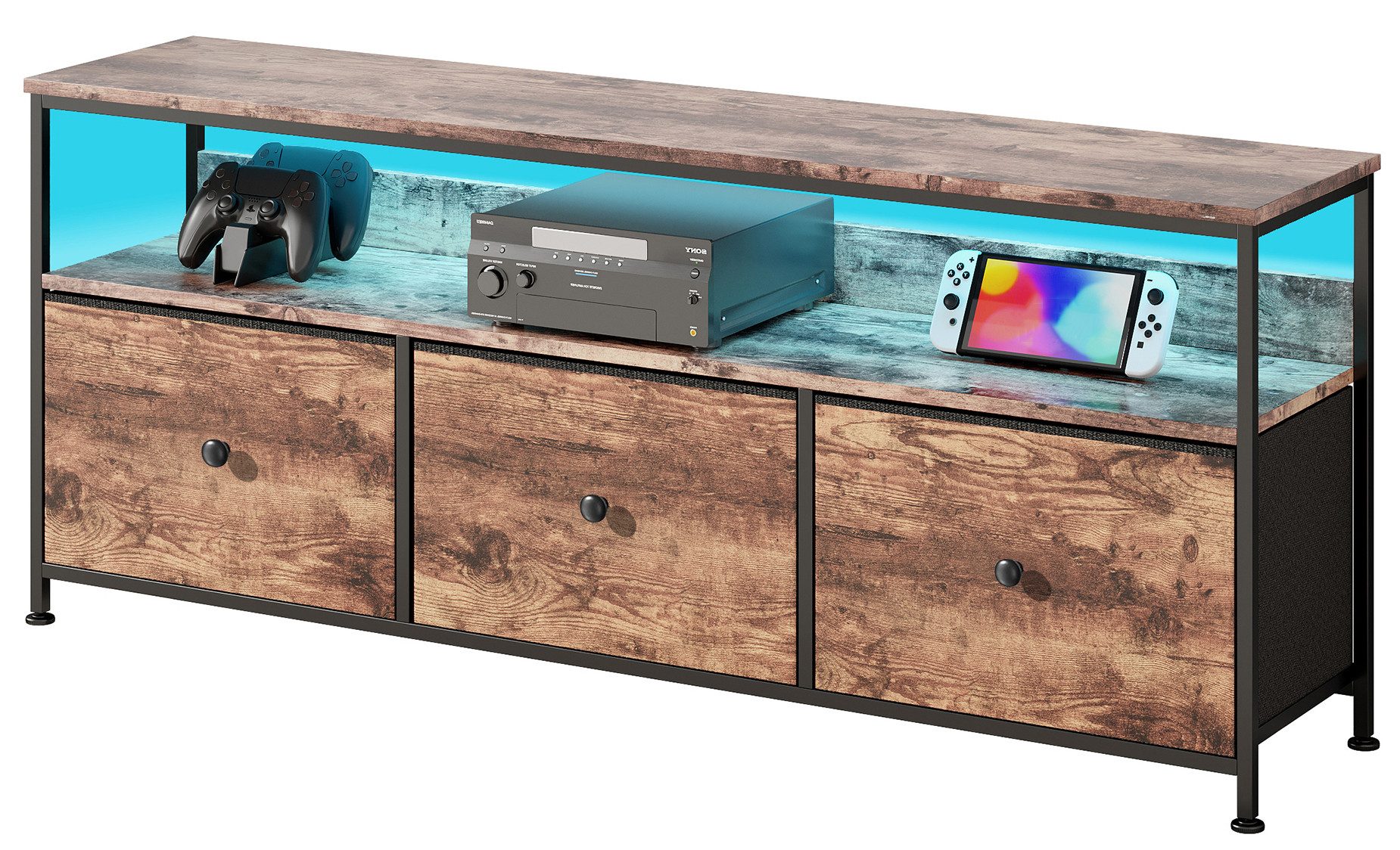 FUROKOY Sideboard Lowboard im wohnzimmer Fernsehschrank günstig online kaufen