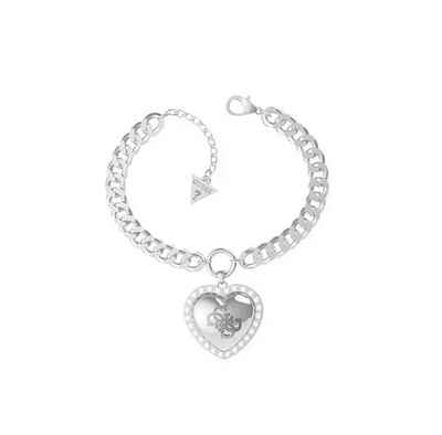 Guess Armband '25mm heart crystal frame rh'