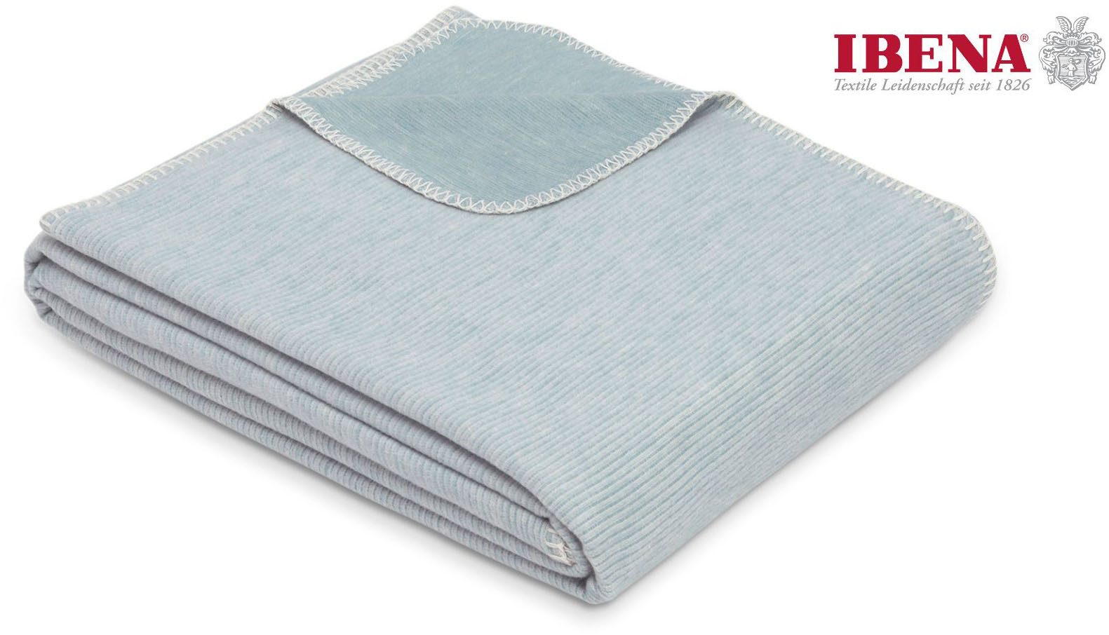 Wohndecke Wohndecke Lausanne, IBENA, in schlichtem Melange-Look