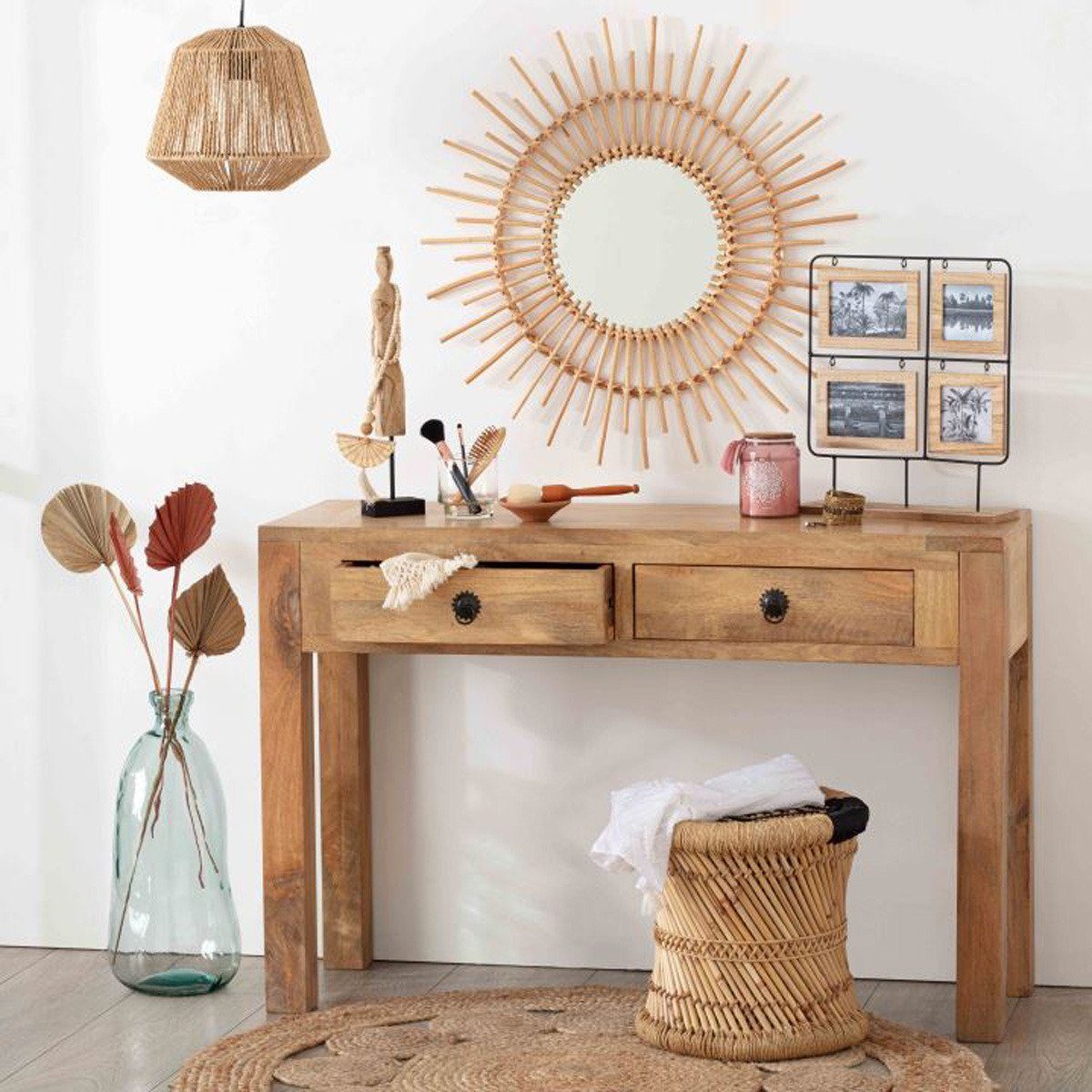 Atmosphera Créateur d'intérieur Pendelleuchte JILY, Leuchte mit Dekofunktion, ohne Leuchtmittel, Boho – Bild 5 von 5