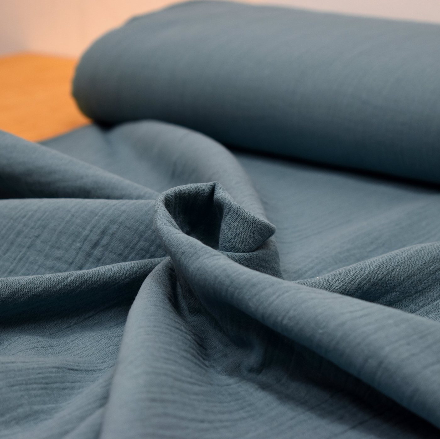 Thumbnail - MAGAM-Stoffe Stoff "Greta", Musselin Stoff Double Gauze uni 100% Baumwolle ÖKO-TEX Meterware 50cm
