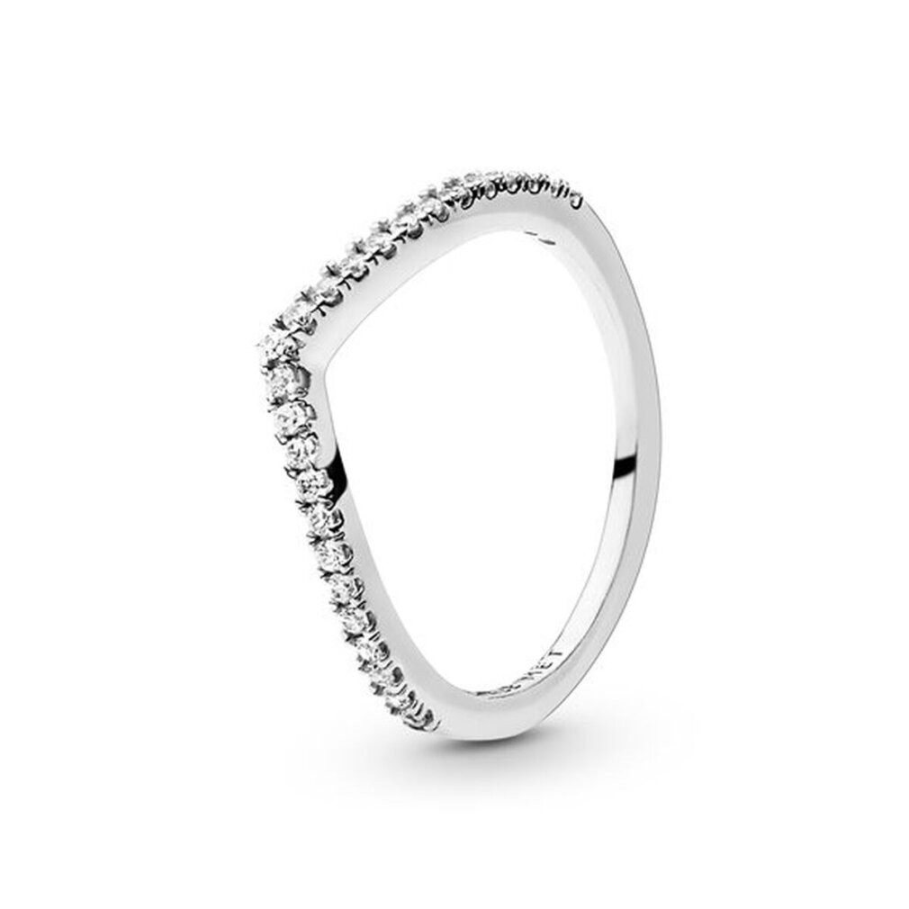 Pandora Fingerring Glitzernder Silberring 196316EN - Kreislauf: 52 mm