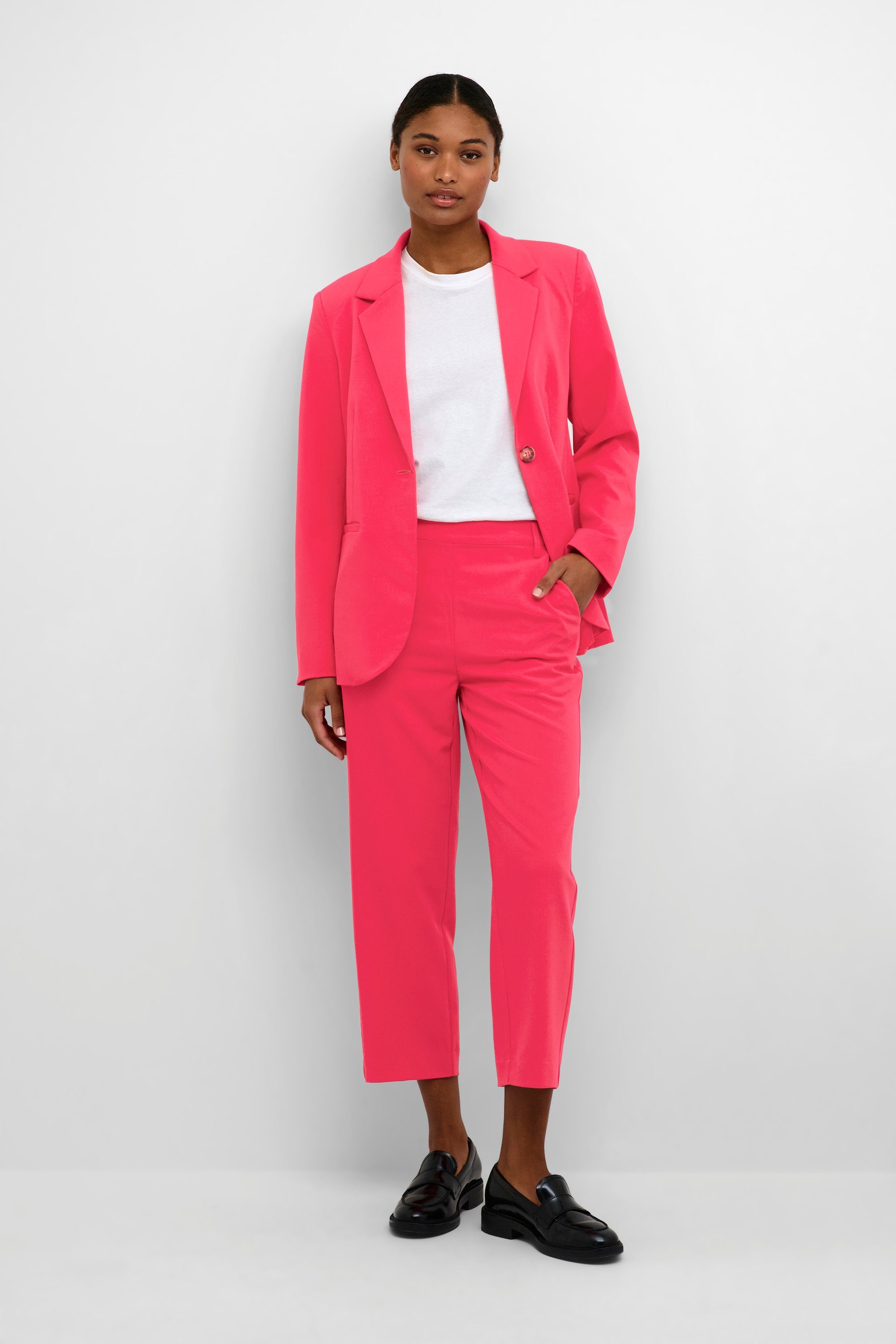 Pants KAsakura Suiting KAFFE Anzughose Pink Virtual