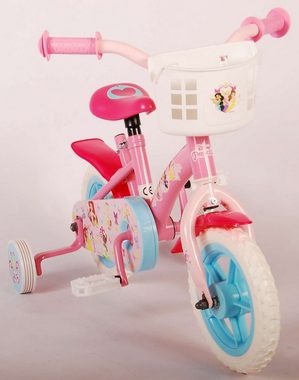 TPFSports Kinderfahrrad Disney Princess 10 Zoll, 1 Gang, (Mädchen Fahrrad - Rutschfeste Sicherheitsgriffe), Kinder Fahrrad 10 Zoll mit Stützräder Laufrad Mädchen Kinderrad