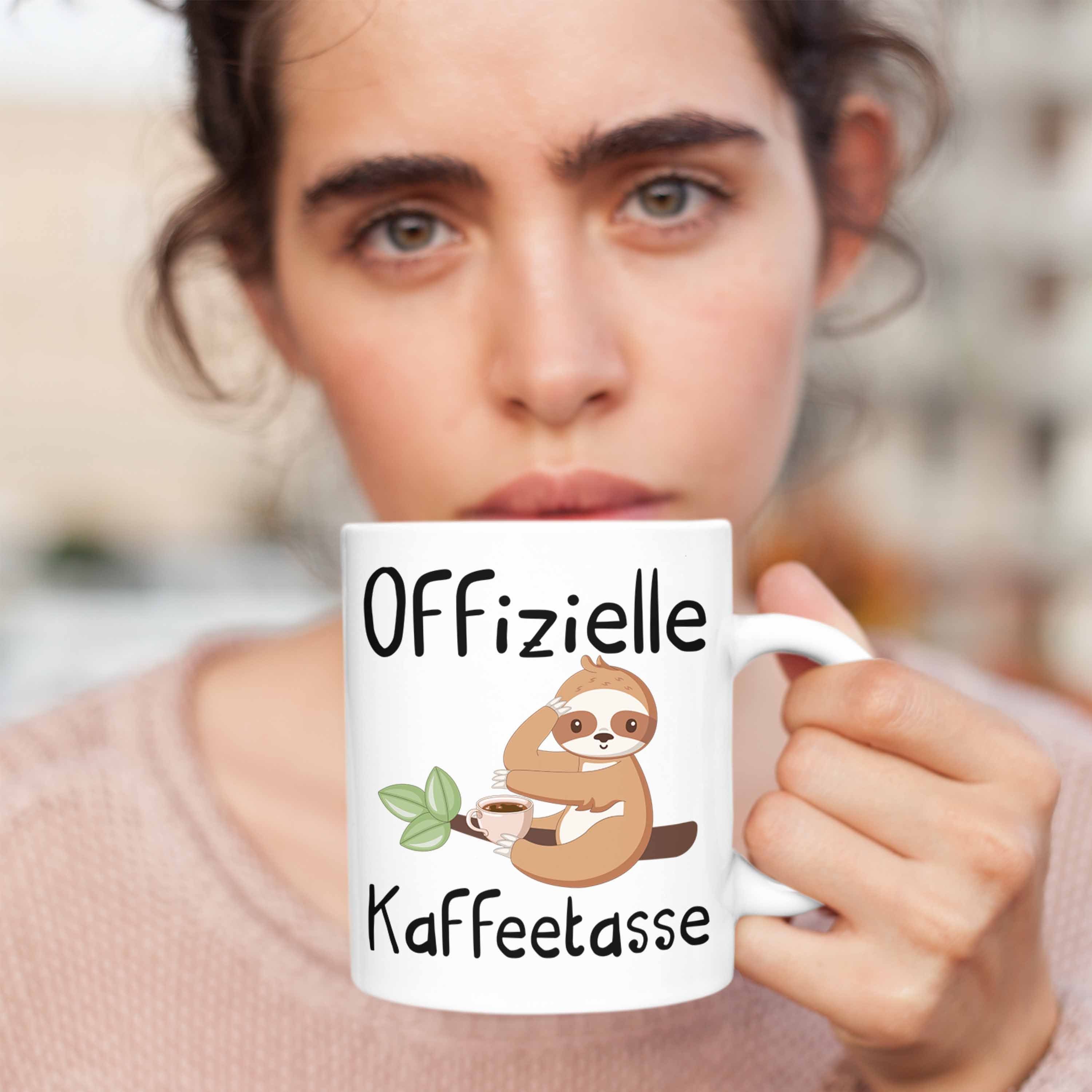 Weiss Kaffeetrinker Geschenk Tasse Trendation Kaffeetasse Geschenkidee Offizielle Kaffee-Tass
