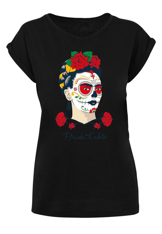 Merchcode T-Shirt Damen Ladies Frida Kahlo - Dia de los muertos T-Shirt (1- tlg)
