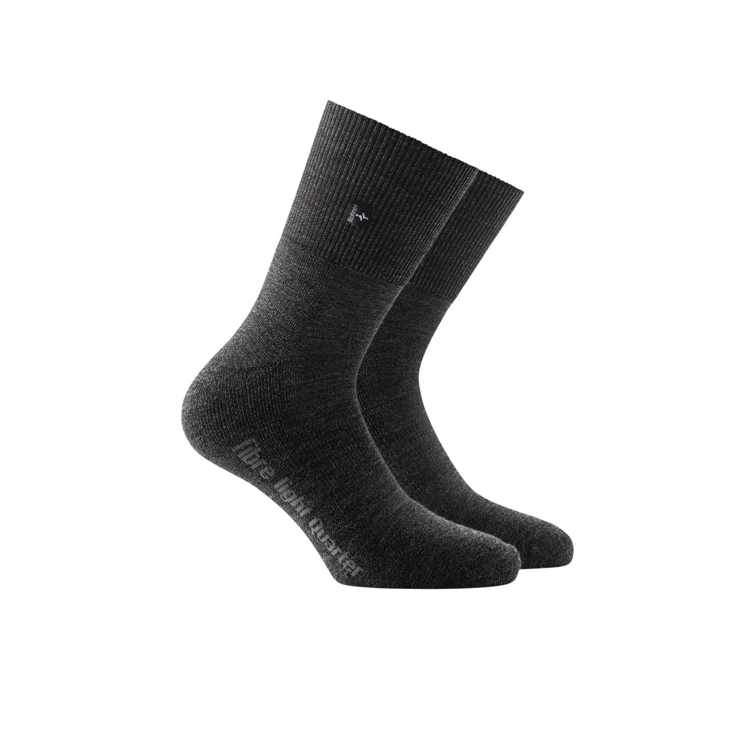 Rohner Socks Wandersocken Fibre Light Quarter (Mischgewebe) denimschwarz - 1 Paar