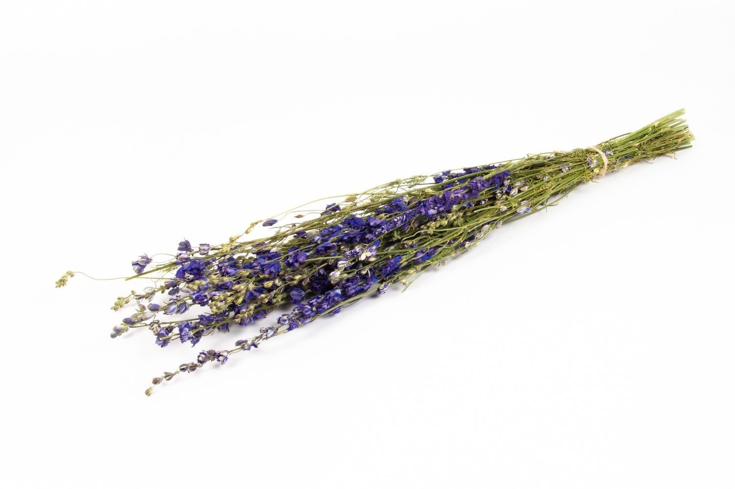 Trockenblume Rittersporn Trockenstrauß AITHANA, blau-grün, 70cm, Ø18cm, INNA-Glas, Höhe 70.0 cm