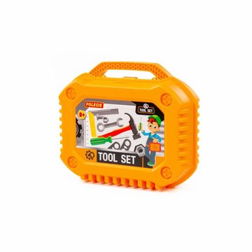 LEAN Toys Kinder-Werkzeug-Set Werkzeugset Koffer Schleifmaschine Werkzeugkoffer Spielzeug Schrauben