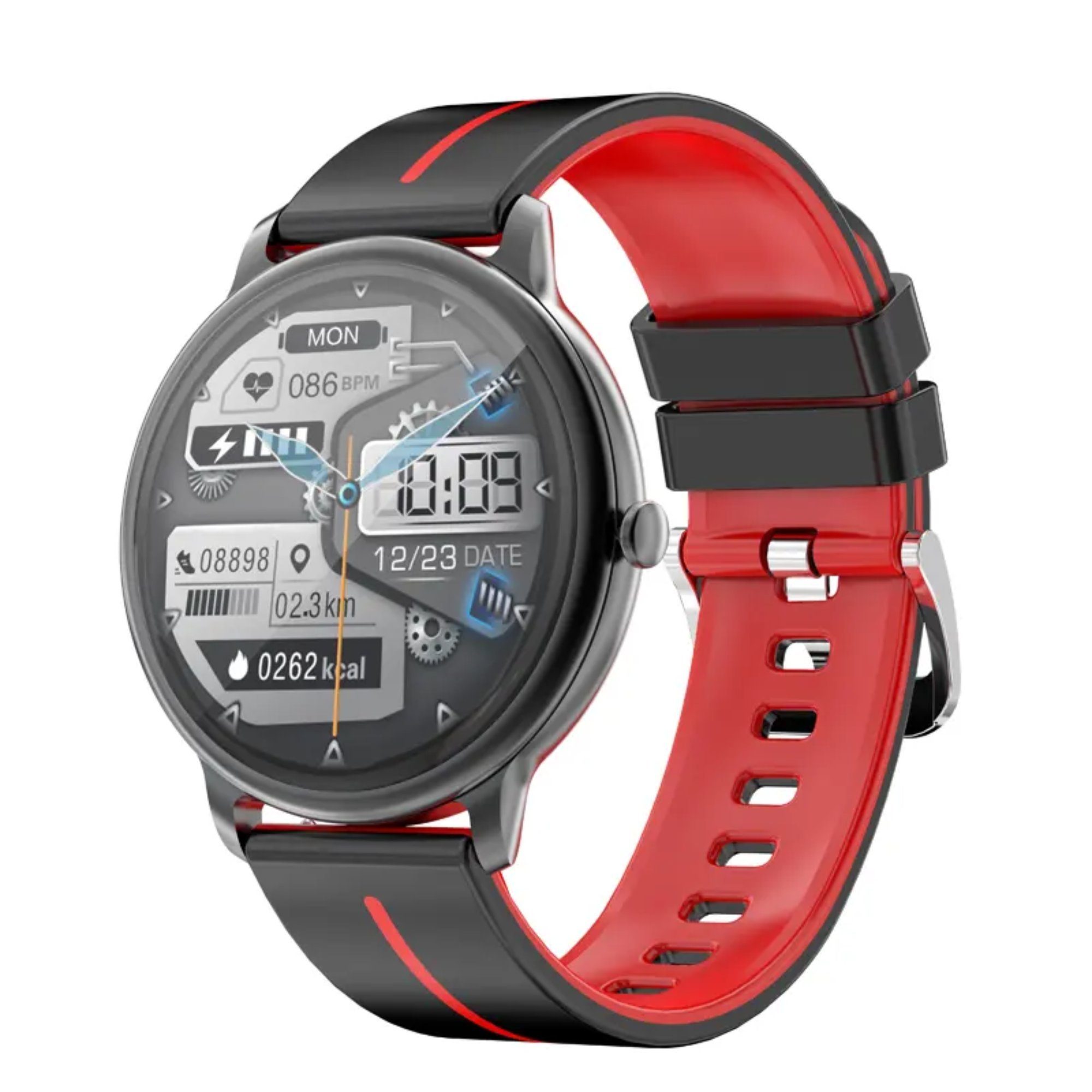 Manike KM60 Elegant Blutdruckmonitor Herzfrequenzmessung BT Call AMOLED Smartwatch (1,69