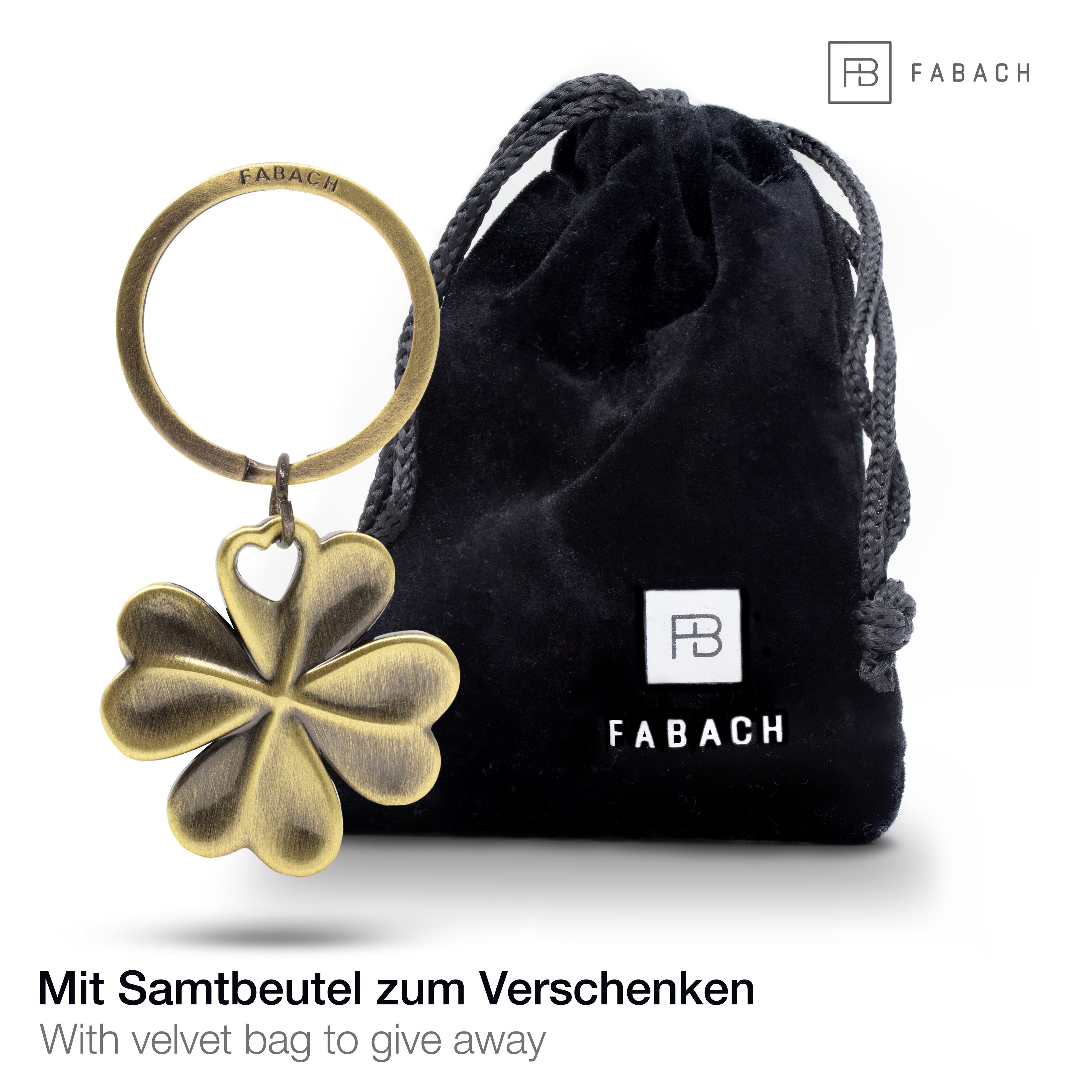 FABACH Schlüsselanhänger Glücksbringer Kleeblatt - Viel Erfolg Prüfung - Vi günstig online kaufen