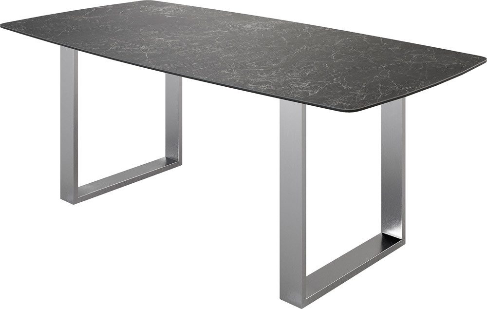 DELIFE Esstisch Edge, Bootsform Keramik Laminam® günstig online kaufen