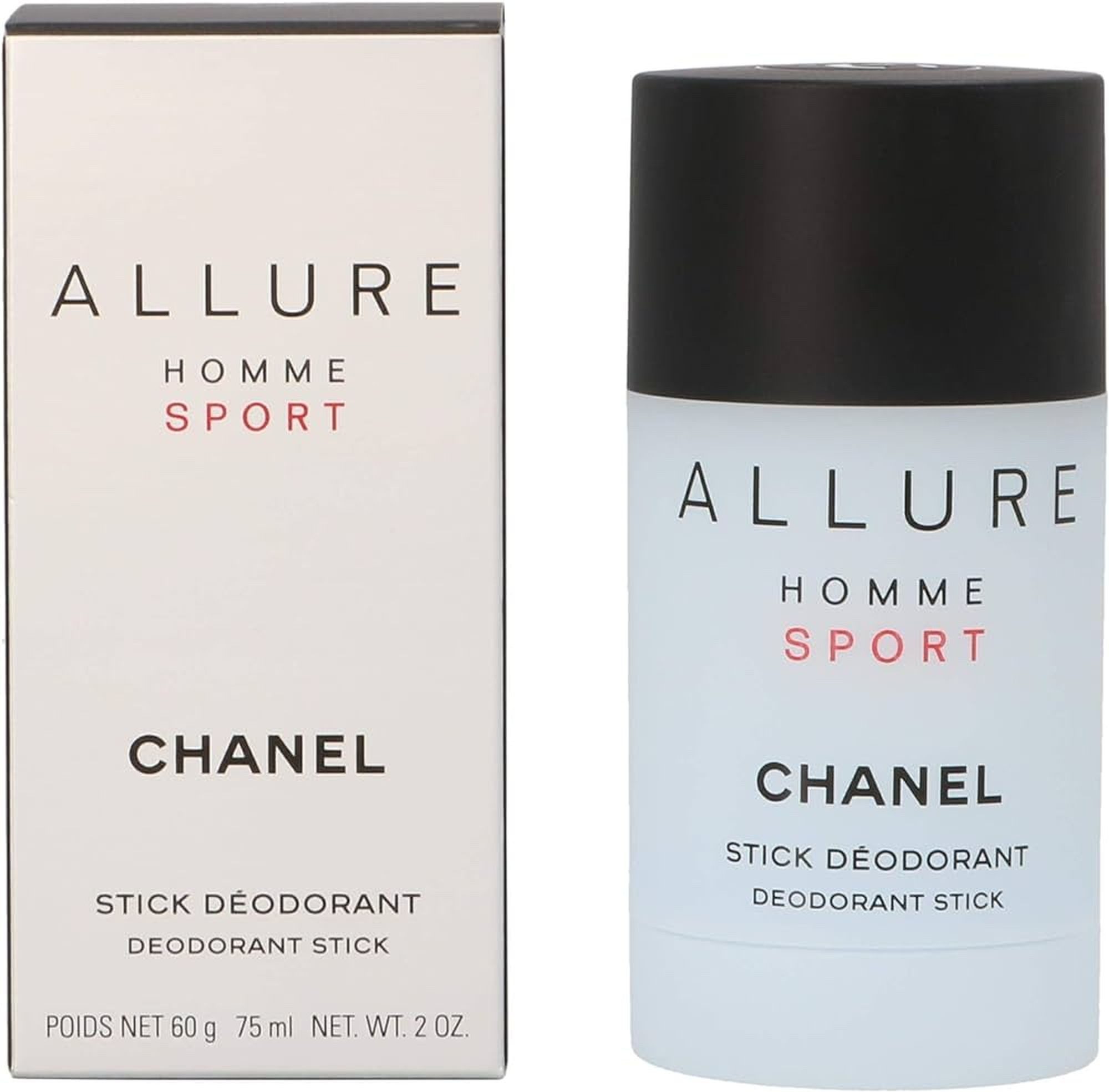 CHANEL Deo-Stift Allure Homme Sport Herren Deodorant Stick, Frisch-holziger Duft mit Orange, Neroli und Zedernholz