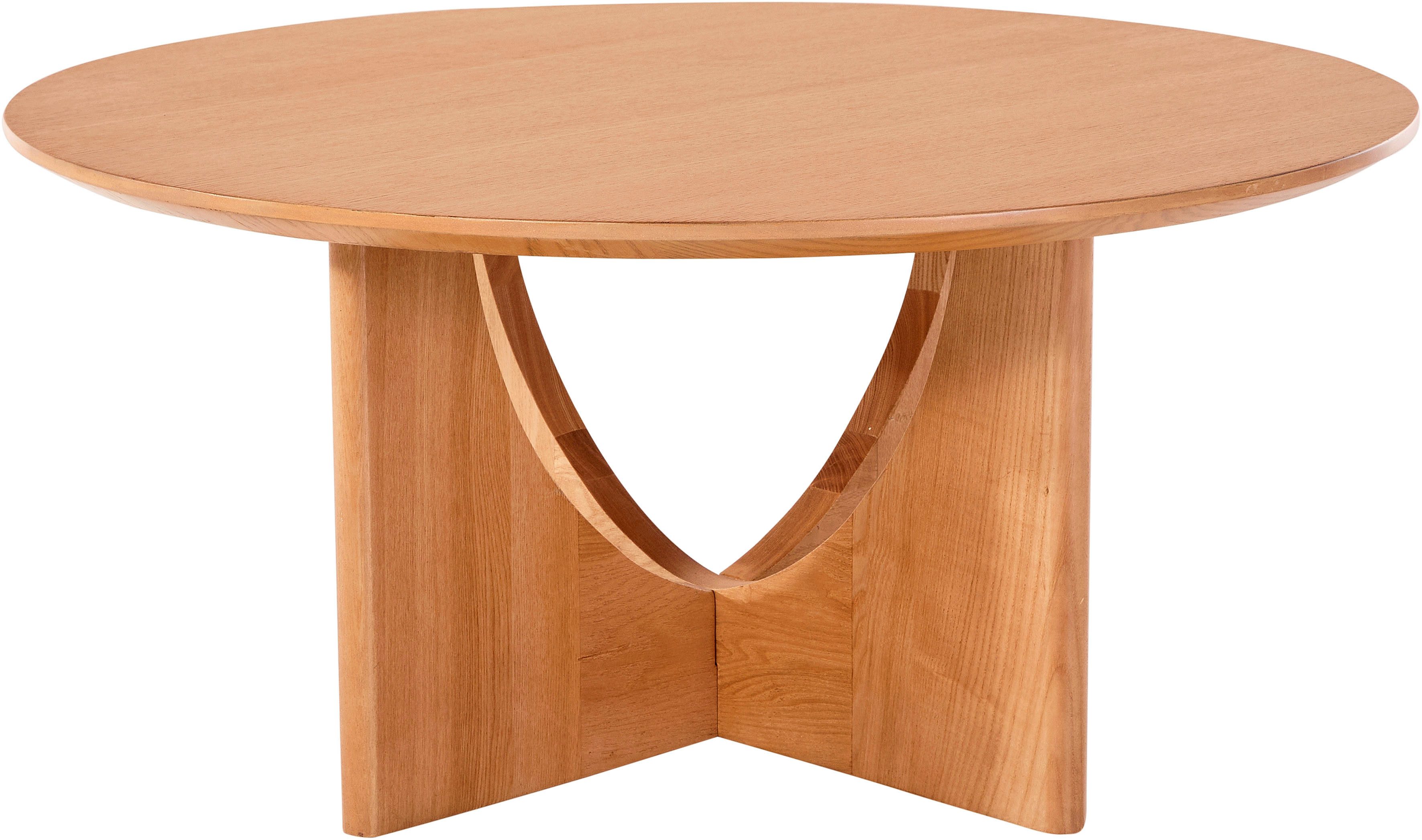 LeGer Home by Lena Gercke Couchtisch Zirella (1-St), massives Eschenholz, markantes Kreuzfuß-Design, Breite 85 cm