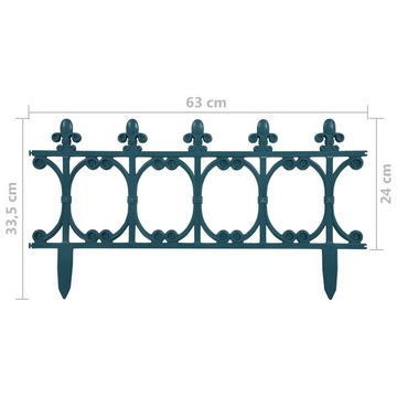 vidaXL Rasenkante Beeteinfassung Rasenkanten 16 Stk Grün 10 m Kunststoff