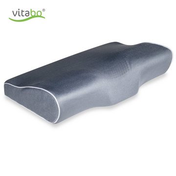Vitabo Nackenkissen Vitabo Gemütliches Kopfkissen mit Gel-Auflage, ergonomisches Kissen, Nackenstützkissen für Seitenschläfer aus Viscoschaum