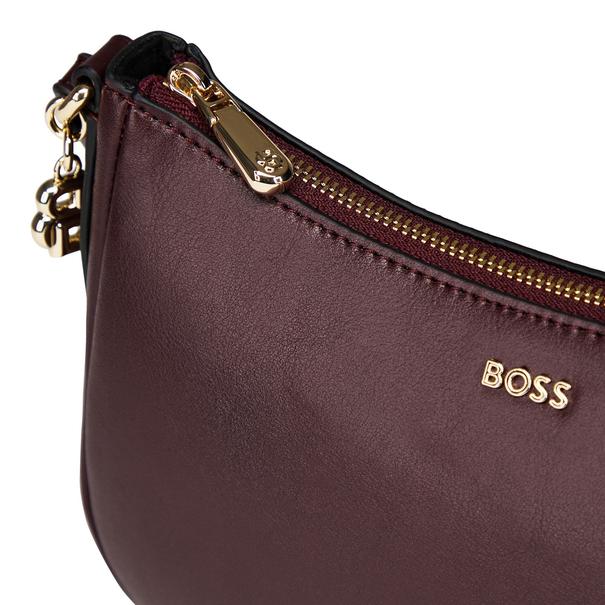 BOSS Schultertasche Numah, Lederfaserstoff