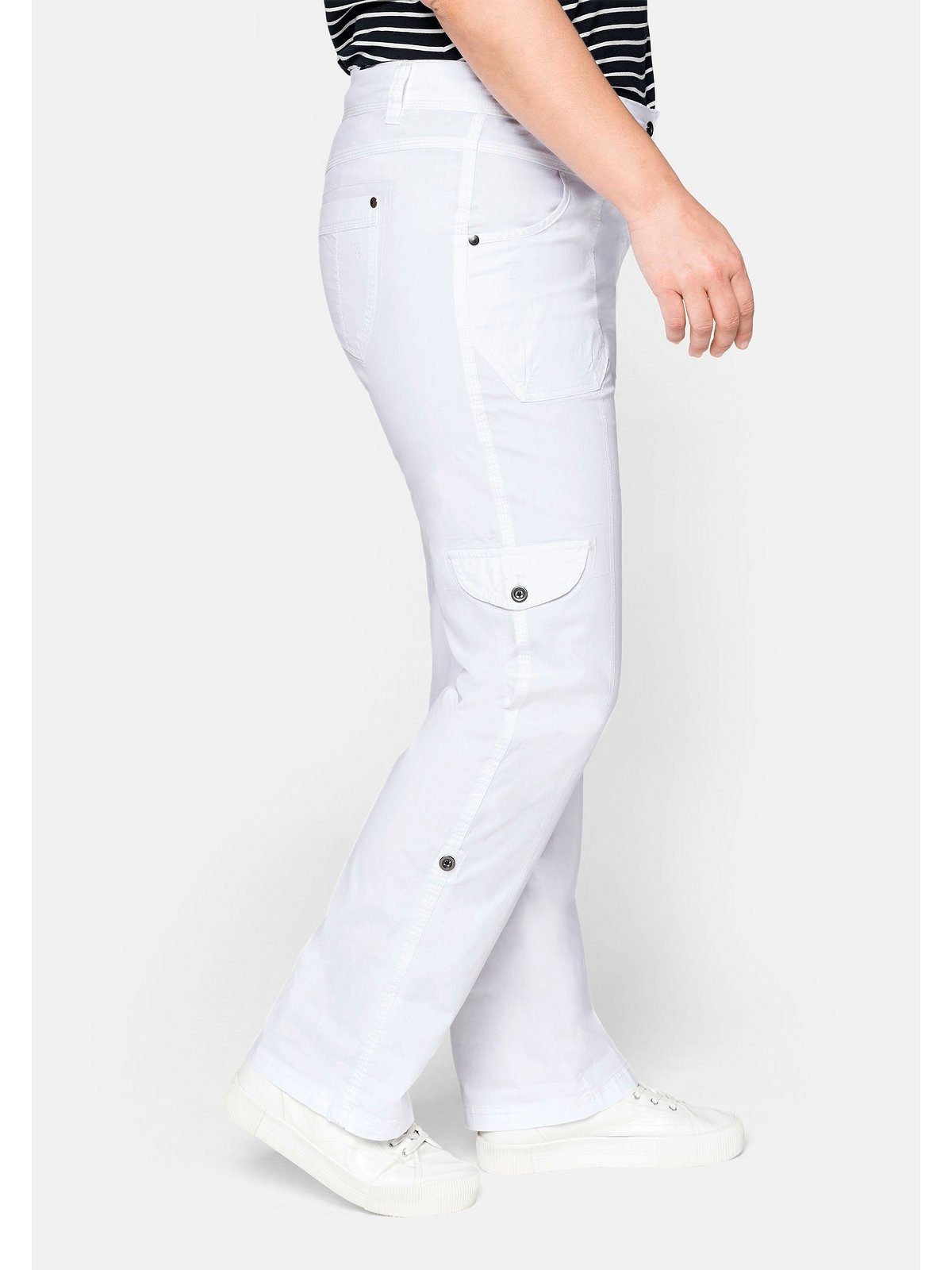 Sheego Cargohose Große Größen mit Krempelfunktion