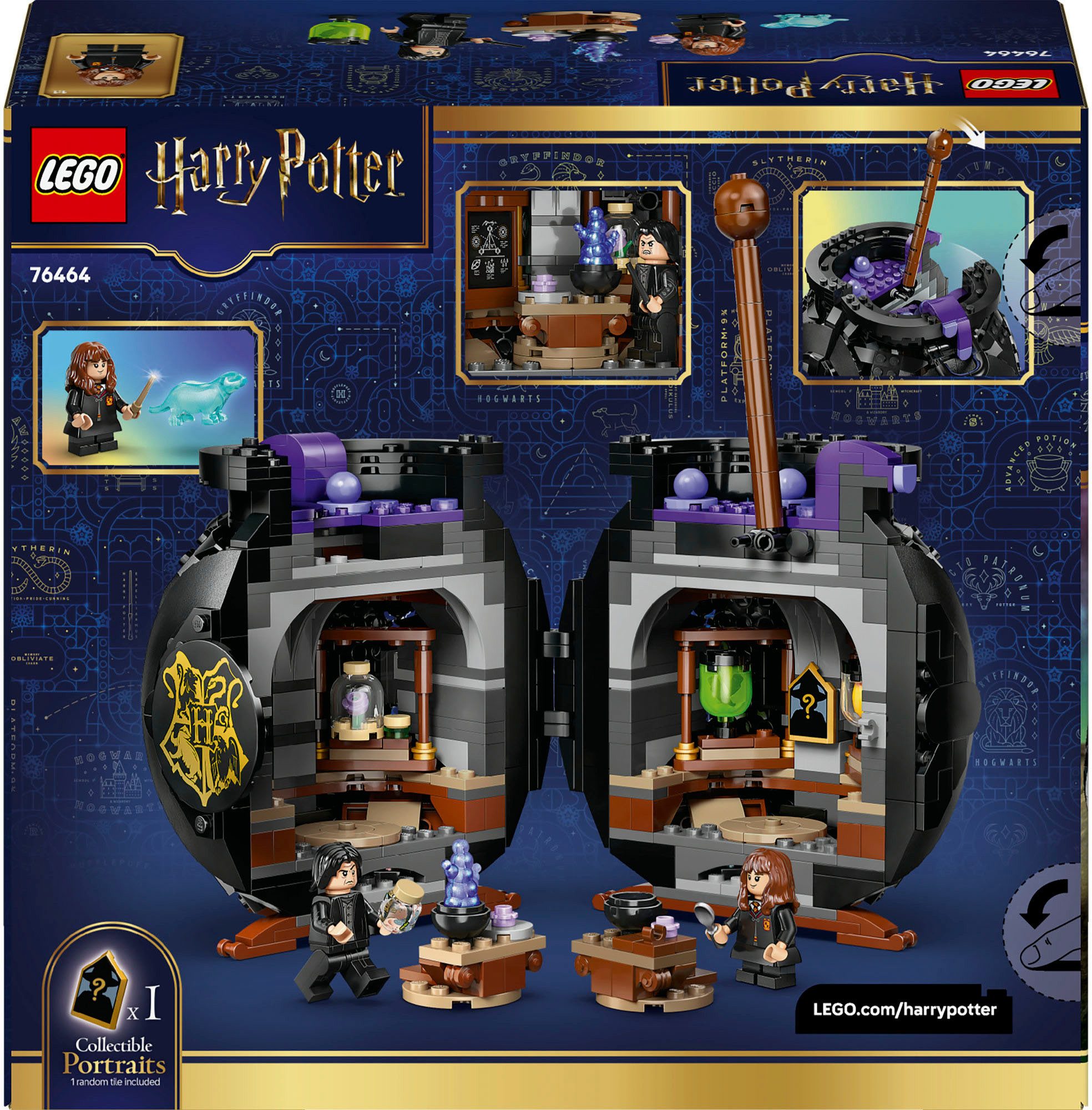 LEGO® Kessel: Geheimes Klassenzimmer für Zaubertränke (76464) Konstruktionsspielsteine, (652 St), LEGO Harry Potter; Made in Europe