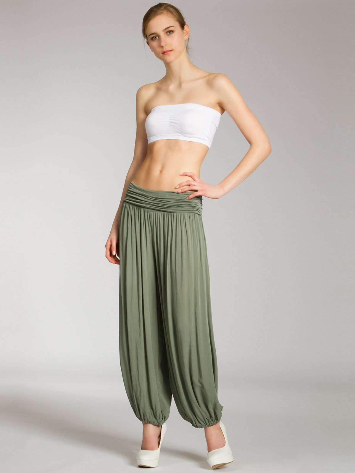 Caspar Stoffhose KHS035 leichte Damen Sommer günstig online kaufen