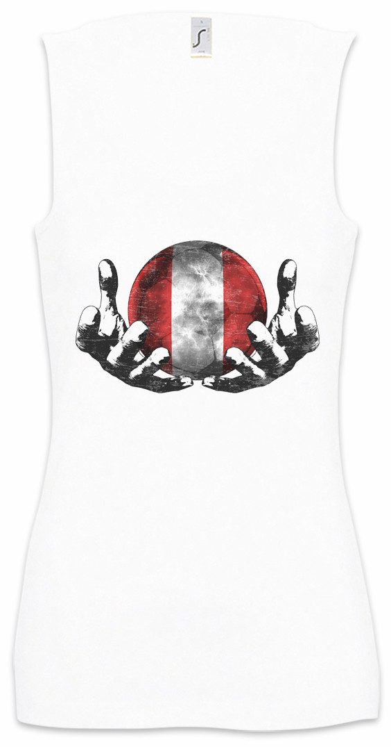 Urban Backwoods Tanktop Peru Football Magic Ball Ärmelloses Damen T-Shirt Peruanisch Peruvian Fußball Fussball Komet