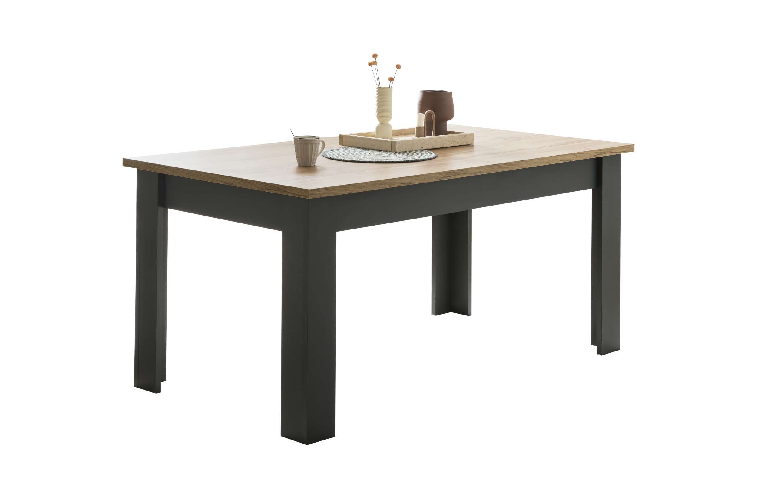 99rooms Esstisch Marko (Esstisch, Tisch), Rechteckige Formgebung, 90×76×160 cm