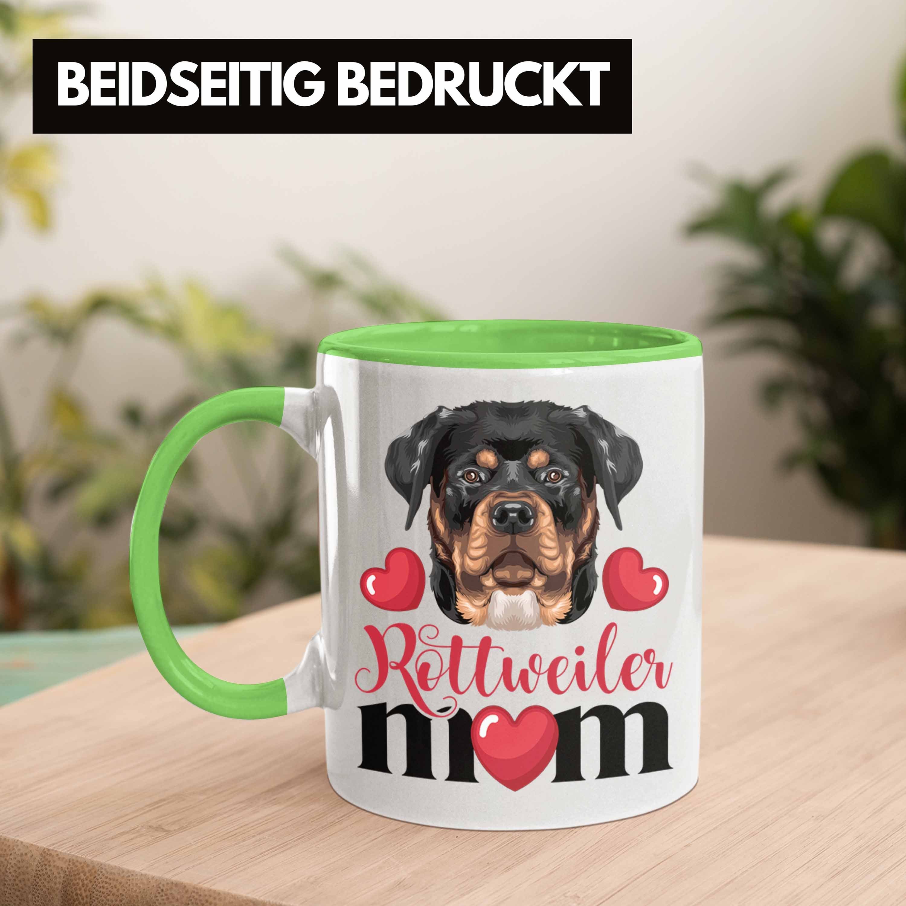 Mom Grün Besitzer Tasse Lustiger Rottweiler Spruch Trendation Tasse Mama Geschenkid Geschenk