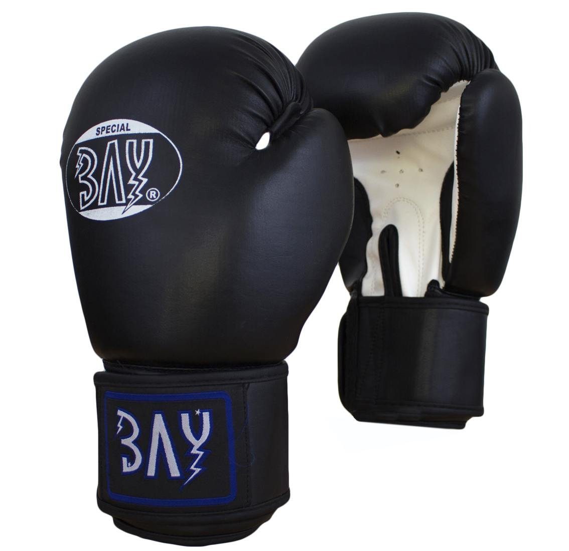Kickboxen schwarz/weiß Future Boxen Box-Handschuhe Boxhandschuhe BAY-Sports