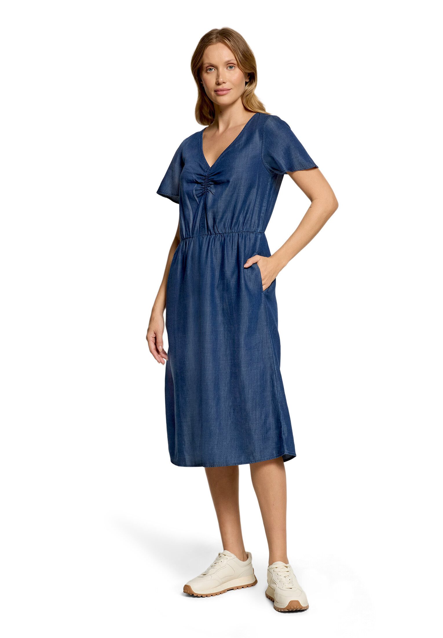 Cartoon Druckkleid Damen mit Flügelärmeln